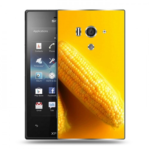 Дизайнерский пластиковый чехол для Sony Xperia acro S Кукуруза