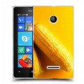 Дизайнерский пластиковый чехол для Microsoft Lumia 435 Кукуруза