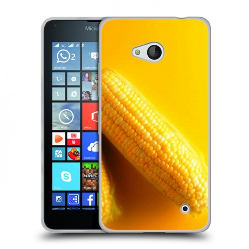 Дизайнерский пластиковый чехол для Microsoft Lumia 640 Кукуруза