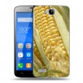 Дизайнерский пластиковый чехол для Huawei Honor 3C Lite Кукуруза