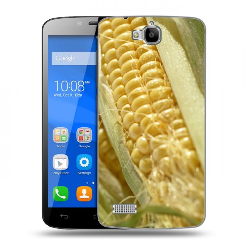 Дизайнерский пластиковый чехол для Huawei Honor 3C Lite Кукуруза