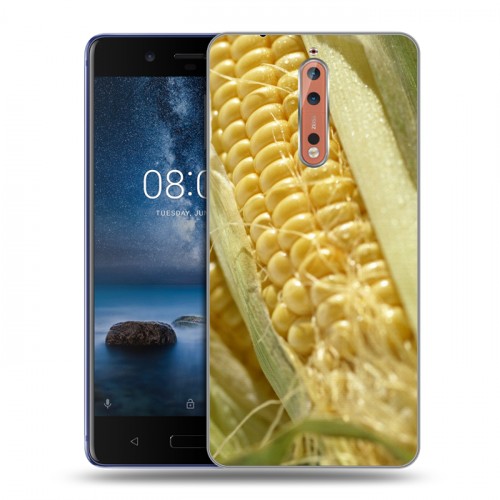 Дизайнерский пластиковый чехол для Nokia 8 Кукуруза