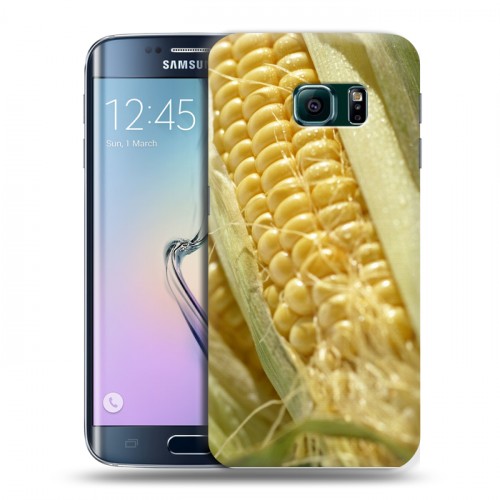 Дизайнерский пластиковый чехол для Samsung Galaxy S6 Edge Кукуруза