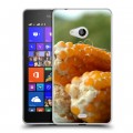Дизайнерский пластиковый чехол для Microsoft Lumia 540 Кукуруза