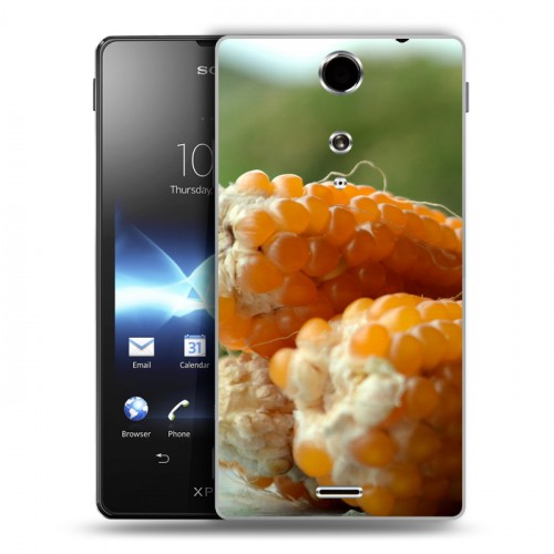 Дизайнерский пластиковый чехол для Sony Xperia TX Кукуруза