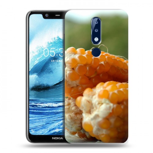 Дизайнерский силиконовый чехол для Nokia 5.1 Plus Кукуруза