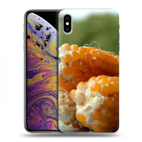 Дизайнерский силиконовый чехол для Iphone Xs Max Кукуруза