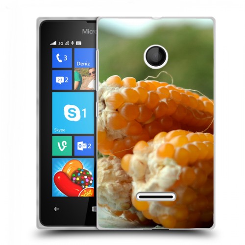 Дизайнерский пластиковый чехол для Microsoft Lumia 435 Кукуруза