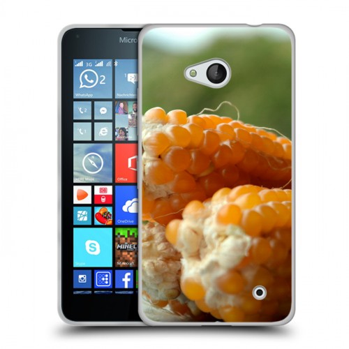 Дизайнерский пластиковый чехол для Microsoft Lumia 640 Кукуруза