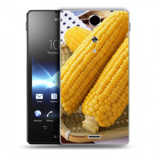 Дизайнерский пластиковый чехол для Sony Xperia TX Кукуруза