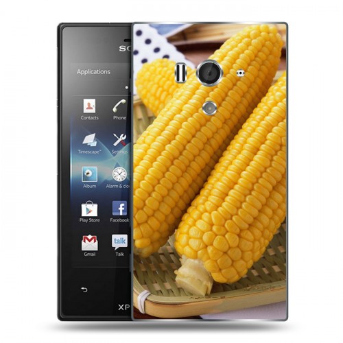 Дизайнерский пластиковый чехол для Sony Xperia acro S Кукуруза