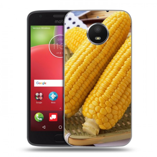 Дизайнерский силиконовый чехол для Motorola Moto E4 Plus Кукуруза