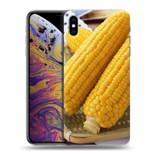 Дизайнерский силиконовый чехол для Iphone Xs Max Кукуруза