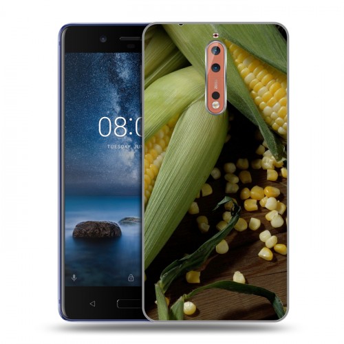 Дизайнерский пластиковый чехол для Nokia 8 Кукуруза