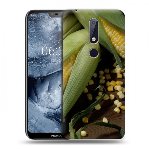 Дизайнерский пластиковый чехол для Nokia 6.1 Plus Кукуруза