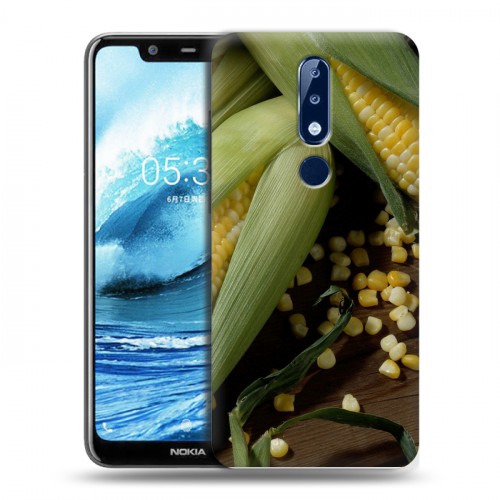 Дизайнерский пластиковый чехол для Nokia 5.1 Plus Кукуруза