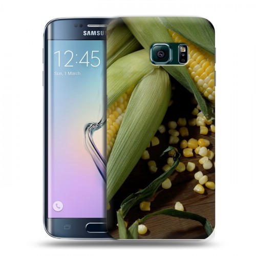 Дизайнерский пластиковый чехол для Samsung Galaxy S6 Edge Кукуруза