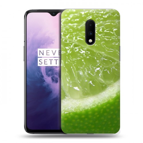 Дизайнерский пластиковый чехол для OnePlus 7 Лайм