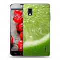 Дизайнерский пластиковый чехол для LG Optimus G Лайм