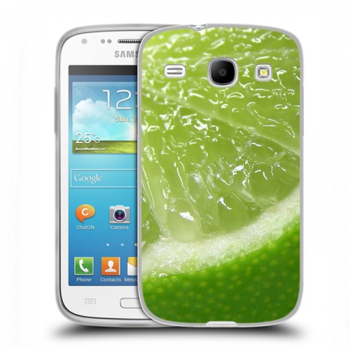 Дизайнерский пластиковый чехол для Samsung Galaxy Core Лайм