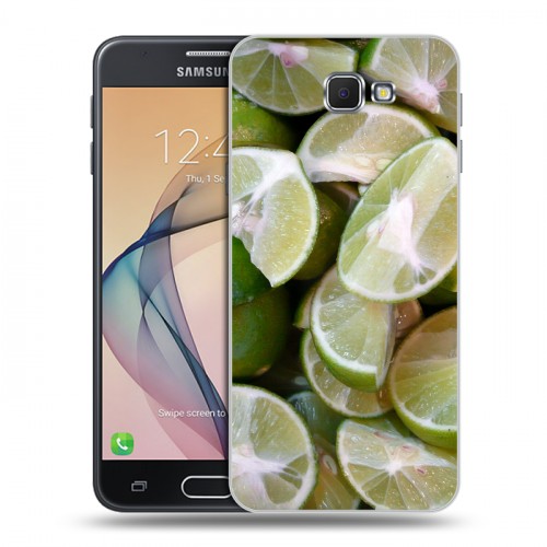 Дизайнерский пластиковый чехол для Samsung Galaxy J5 Prime Лайм