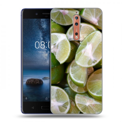 Дизайнерский пластиковый чехол для Nokia 8 Лайм