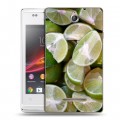 Дизайнерский пластиковый чехол для Sony Xperia E Лайм