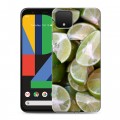 Дизайнерский пластиковый чехол для Google Pixel 4 Лайм