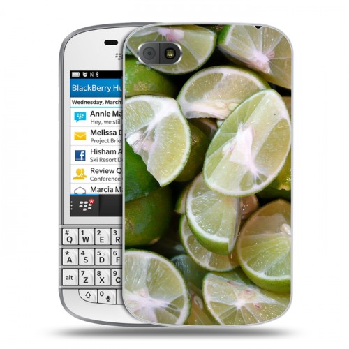 Дизайнерский пластиковый чехол для BlackBerry Q10 Лайм