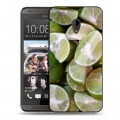 Дизайнерский пластиковый чехол для HTC Desire 700 Лайм