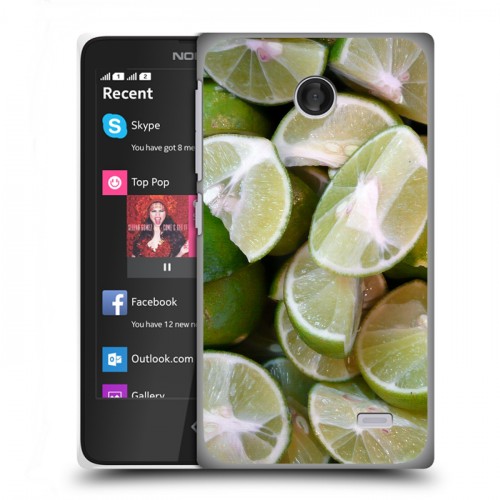 Дизайнерский пластиковый чехол для Nokia X Лайм