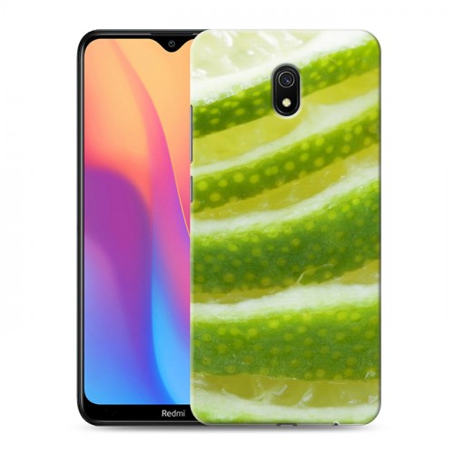 Дизайнерский силиконовый с усиленными углами чехол для Xiaomi RedMi 8A Лайм