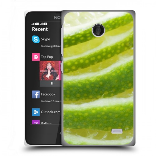 Дизайнерский пластиковый чехол для Nokia X Лайм