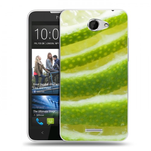 Дизайнерский пластиковый чехол для HTC Desire 516 Лайм