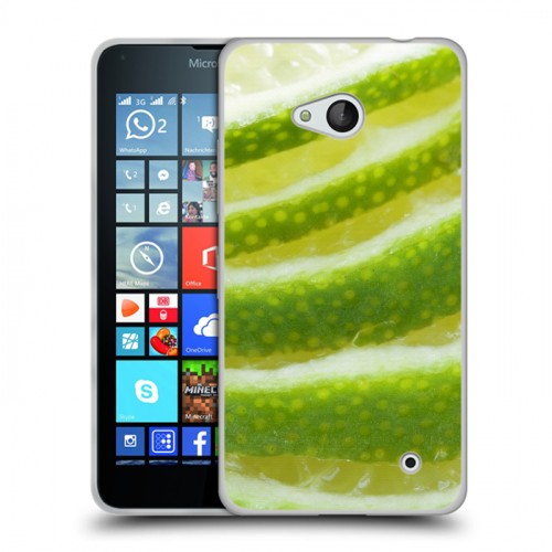 Дизайнерский силиконовый чехол для Microsoft Lumia 640 Лайм