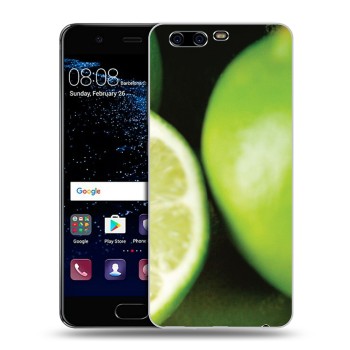 Дизайнерский силиконовый чехол для Huawei P10 Plus Лайм (на заказ)