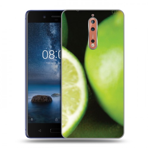 Дизайнерский пластиковый чехол для Nokia 8 Лайм