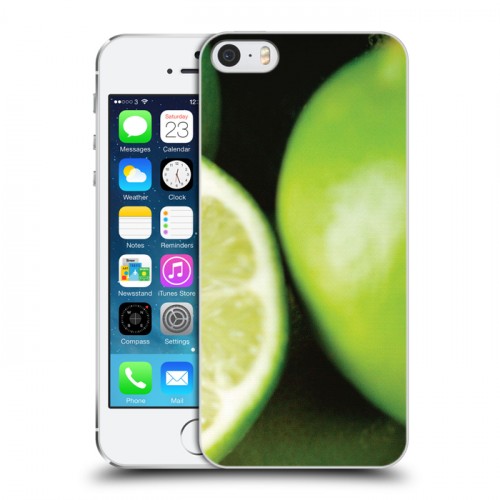Дизайнерский пластиковый чехол для Iphone 5s Лайм
