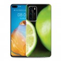 Дизайнерский пластиковый чехол для Huawei P40 Лайм