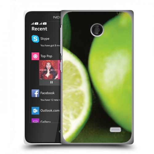 Дизайнерский пластиковый чехол для Nokia X Лайм