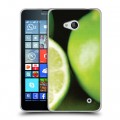 Дизайнерский пластиковый чехол для Microsoft Lumia 640 Лайм