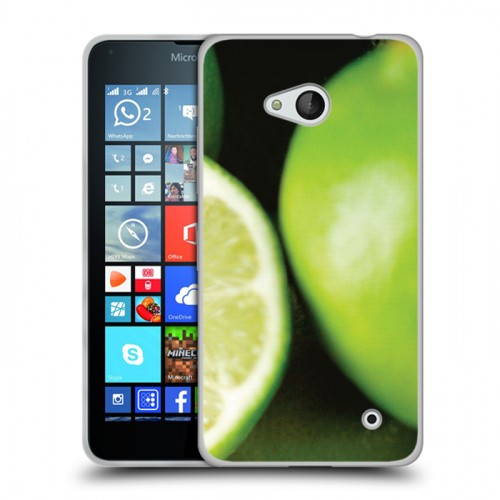 Дизайнерский пластиковый чехол для Microsoft Lumia 640 Лайм