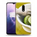 Дизайнерский пластиковый чехол для OnePlus 7 Лайм