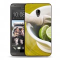 Дизайнерский пластиковый чехол для HTC Desire 700 Лайм