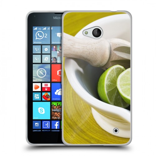 Дизайнерский силиконовый чехол для Microsoft Lumia 640 Лайм