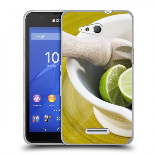 Дизайнерский пластиковый чехол для Sony Xperia E4g Лайм