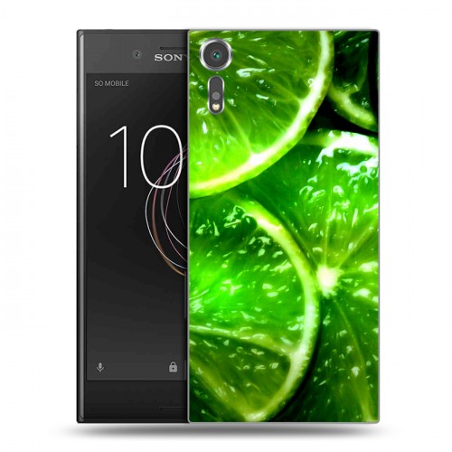 Дизайнерский пластиковый чехол для Sony Xperia XZs Лайм