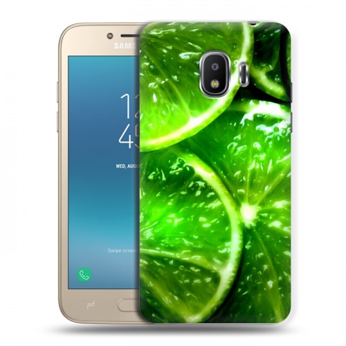 Дизайнерский пластиковый чехол для Samsung Galaxy J2 (2018) Лайм