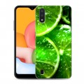 Дизайнерский силиконовый чехол для Samsung Galaxy M01 Лайм