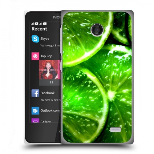 Дизайнерский пластиковый чехол для Nokia X Лайм